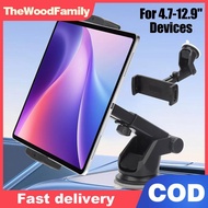 TheWoodFamily Suction Cup Tablet Car Phone Holder For Samsung Galaxy Z Fold 4 3 2 Stand Adjustable M