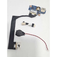 Dell Inspiron 7400 POWER JACK Audio USB Board SD Card Reader 450.0KW03.0001 448.0KW01.00SC 19A90-SC 