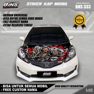 MESIN HOT DEALS BNS333-CAR HOOD DECAL STICKER CAN BE USED FOR ALL BRANDS FREE REQUEST NAME