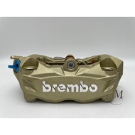 Mm. BREMBO DUCATI 939 Radiation Calipers Gold Background Silver Letters (Left) Hole Distance 100mm A