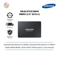 SAMSUNG SSD 2.5 SATA 6 PM893 Speed up to 550/520MB/s ( 240GB/ 480GB/ 960GB/ 1.92TB/ 3.84TB/ 7.68TB )