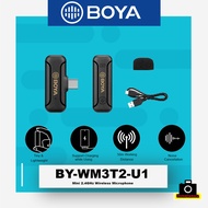 BOYA (BY-WM3T2-U1)-(BY-WM3T2-U2)TPYE-C Mini 2.4GHz Wireless Microphone