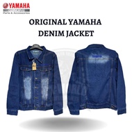*READY STOCK* DENIM JACKET ORIGINAL YAMAHA JACKET YAMAHA JEANS LONG SLEEVE JACKET BERKUALITI