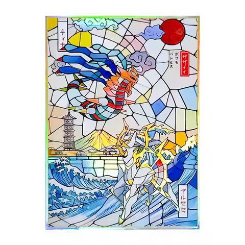 66x91mm 50PCS Anime Card Sleeves Illustration Outer Protector Shield Card Cover for PTCG/TCG/WS/MGT 