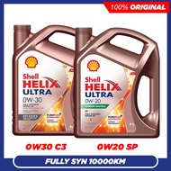 Shell Helix Ultra ECT 0W30 C3  0W20 SP C5 Fully Synthetic Engine Oil (4L) 0W-30 0W-20
