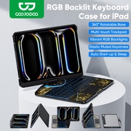 GOOJODOQ สำหรับเคส ipad พร้อม Magic Keyboard Wireless Bluetooth keyboard แป้นพิมพ์โปร่งใส for Pro 11