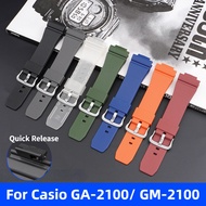 TPU Rubber Watch Band for Casio G-shock GA2100 GM2100 Watch Strap for GA 2100 2110 GM 2100 Silicone 