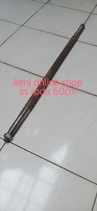 as roda/untuk lebar gerobak 60cm/besi as roda gerobak/besi as ulir roda gerobak/besi ulir 25mm/as ge