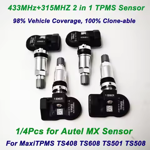 OE-Level Universal for Autel TPMS Sensor 2in1 Dual (315Mhz + 433Mhz) MX-Sensor Programmable for TS40
