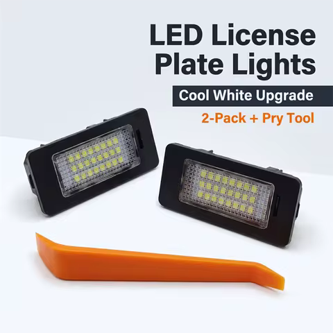 2x Canbus LED License Number Plate Light Lamp For BMW 3 5 Series E39 E60 E61 E90 E92