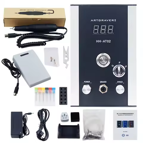 NO Need Air Compressor HH-AT01 HH AT02 ARTGRAVER 100~240V Pneumatic Engraving Tools Jewelry Graver M