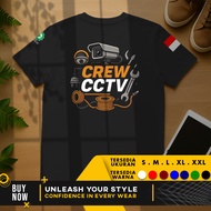CCTV V Crew Shirt. 3 Safety First Technician CCTV | Cotton Combed 30s