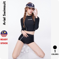 『Ariel』Swimming Suit Woman 泳衣女 Beach wear Swimsuit woman 2 piece Swimsuit woman Long sleeve Korean v