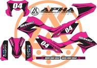 DECAL STICKER KAWASAKI KLX DTRACKER PINK