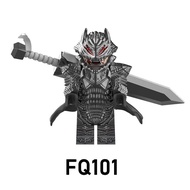 Gus Battle Wolf Rider Lego Compatible Knight Warrior Assembly Toy Model Heavy Armor Peice FQ101 for