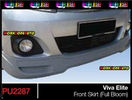 PU2287 Perodua Viva Elite PU Front Skirt(Full Bloom) Body kit Bodykit