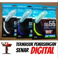 Yonex BG66 BRILLIANT strings + installation