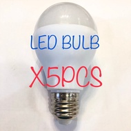 5PCS LED Bulb E27 8Watt (Warm White/ Daylight)
