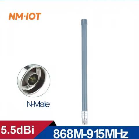 Meshtastic MeshCore Fiberglass Antenna 860-930MHz 5.5dBi 40cm LoRa LoRaWAN NB-IoT N-cable with Helte