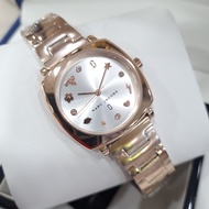 Jam Tangan Wanita Marc Jacobs MJ3550 Crystal Time Dial Logam Rose Gold Fullbox Original