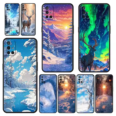 Landscape Winter Light Snow Case For OnePlus 13 12 11 10 9 8 7T Pro 13R 12R 10R 9RT 8T Nord N200 N30