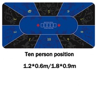 1.2*0.6m/1.8*0.9m Texas Holdem Table Pad Rubber Pokers Tablecloth Board Games Desk Mat Gaming Table 