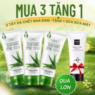 Combo 3 Gel Tẩy Tế Bào Chết Da Mặt Lô Hội 100g Giúp Làm Sạch Da Chết Loại Bỏ Bã Nhờn Bụi Bẩn Cho Bạn