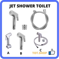 Stainless steel shower head toilet jet shower hose Set