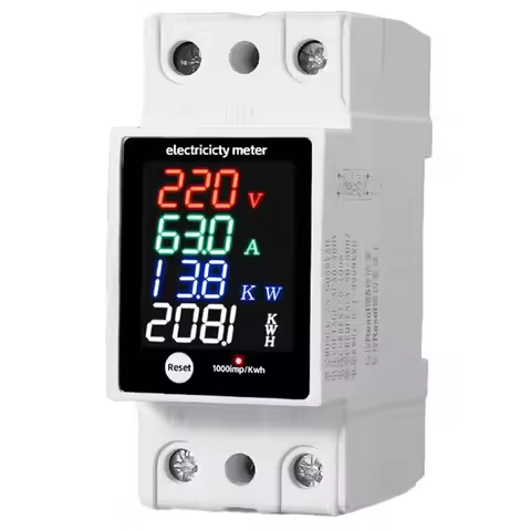 A93Z ZS-6035VAKW Digital Energy Meter Electricity Usage Monitor AC 30-400V Voltmeter Ammeter Watt Kw
