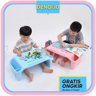 Denqi - Children's Plastic Study Table Plastic Dining And Play Table - M01