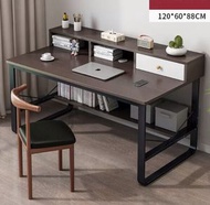 全城熱賣 - 臺式電腦桌(120cm黑胡桃色）