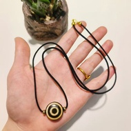 Tibetan Dzi Beads Tooth Yellow One Eye Dzi Beads Necklace 20 * 10mm