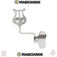 MAGICIANOK Trumpet Stand, Musical Instrument Metal Marching Clip, Instrument Stand Clamp-On Holder B