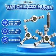 Mufan CO2 Split Valve - 2/3/6 Heads - For Aquarium CO2 System