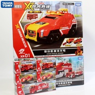 Domeka Alloy Car Joint Rescue Brave Fighter Fire Truck Model Zelong Boy Toy Gift