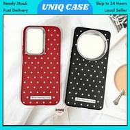 HONOR X5b X6 X6b X7b X7c X8 X8b X9b X9c 90 200 Smart Lite 4G 5G polka dot plain leather phone case c