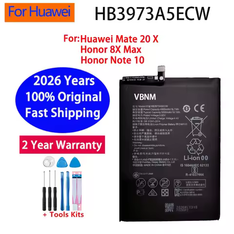 100% Original 5000mAh HB3973A5ECW Battery For Huawei Honor Note 10 RVL-AL09 RVL-AL10 Mate 20 X 20X M
