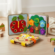 Airplane Theme Motor Skills Busy Board Sensory Toy for Educational Kids Birthday