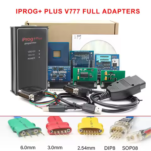 3in1 IPROG V777 Iprog+ Plus Full Adapters 777 Iprog Support IMMO+ Correction+ Reset Replace Carprog 