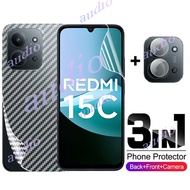 Redmi 15C 4G 3in1 Front Back Lens Hydrogel Film For Xiaomi Redmi 15C Redmi15C 4G 2025 Smartphone Scr
