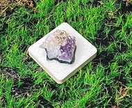 招財避邪-天然異象紫晶簇共生方解石及黑碧璽 紫水晶 財運水晶