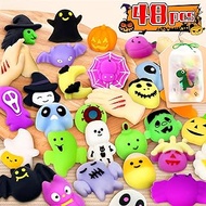 48Pcs Squishies Mochi Squishy Toys Party Favors Stress Relief Fidget Toys Classroom Prizes Birthday Christmas Easter Valentine's Day Gift for Boy Girl Kawaii Mini Squishy Toys