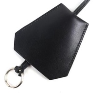 成色極佳 △ 愛馬仕 (HERMES) 復古 Margiela 時期鉤編皮革項鍊配件 黑色 銀色五金配件 □ B 字樣禮盒 法國製造 女士