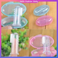 【HFB】Baby Silicone Finger Toothbrush with Casing Toothbrush + Storage Box
