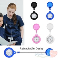 POPULARFR Pocket Watch Silicone Gift Clip-on Fob Watch