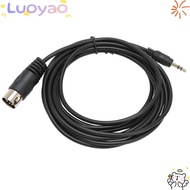 LUOYAO1 7 Pin Din Male to DC 3.5mm Male Cable, Plug and Play 3 meters/9.8ft MIDI DIN 7pin Stereo Con