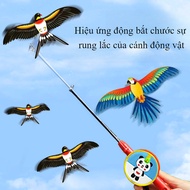 Cartoon Kite for Children Fishing Rod Dynamic Kite for Children Outdoor Kite Durable Plastic Materia
