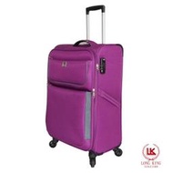 《 補貨葳爾登》Long king四輪24吋登機箱360度旅行箱【超級輕可加大】行李箱最輕型【羽量級】24吋1501紫色