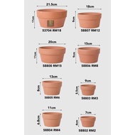 Kimmie Crafts Terracotta pot/medium size/Azalea pot/红陶盆