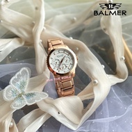 [Original] Balmer 5131M RG-1 Multifunction Sapphire Women's Watch with Silver Dial Rose Gold Stainle